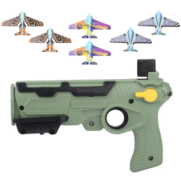 HOT！Airplane Launcher Bubble Catapult With 6 Small Plane Toy Funny Airplane Toys for Kids plane Catapult Gun Shooting Game Gift - Image 3