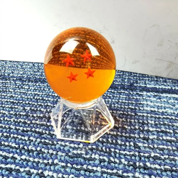 4.3 5.7 Cm Dragon Ball Z Crystal Ball Anime Figure 1 2 3 4 5 6 7 Star Dragon Balls with Stand Collectible Desktop Decoration Toy - Image 6